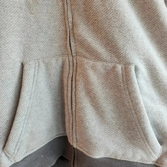 HYBRID Threads cult fav full zip grey and black hooded jacket Size Medium - Picture 5 of 6